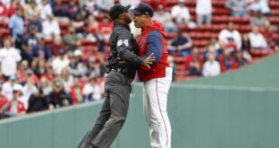 Red Sox manager Alex Cora needed to be restrained during ejection vs. Twins