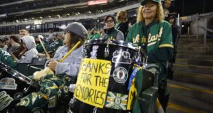 Athletics drop ‘Oakland’ from their name ahead of West Sacramento move