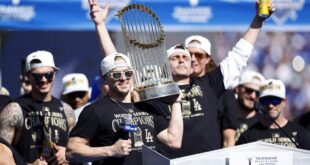 Scenes from a Dodgers World Series parade: ‘Best thing I’ve ever been a part of’