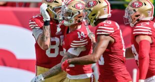 49ers’ Ricky Pearsall scores first career touchdown just 10 weeks after shooting