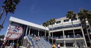 Rays to play 2025 home games at Steinbrenner Field in Tampa after hurricane damage to Trop